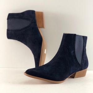 Joe's Elena Navy Suede Bootie